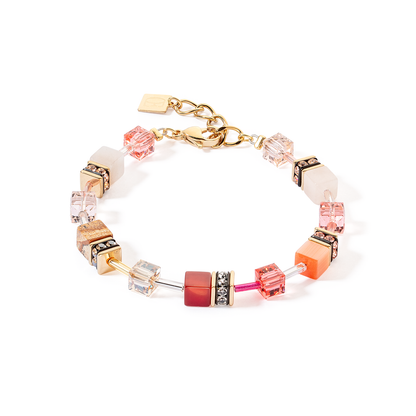 COEUR DE LION GeoCUBE® Iconic Precious bracelet red-beige 4905300310