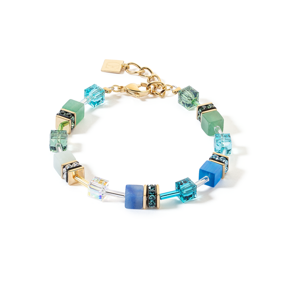 COEUR DE LION GeoCUBE® Iconic Precious bracelet green-turquoise 4905300506