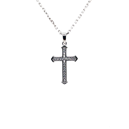 Sterling Silver CZ Cross SP5294