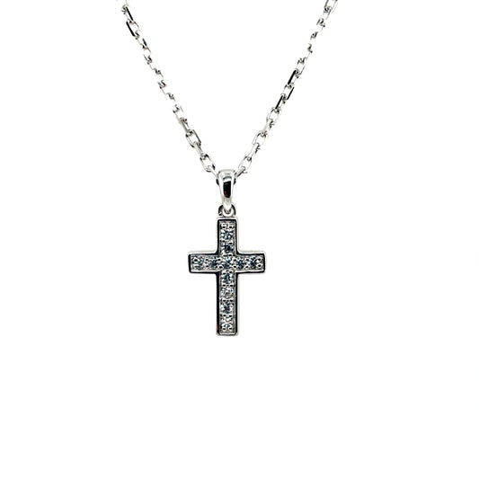Sterling Silver CZ Cross SP5306