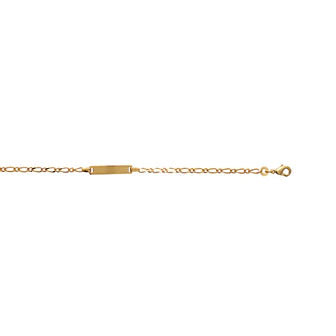 Amèlie 18ct Gold-Plated Child's Engravable Identity Bracelet 53195515