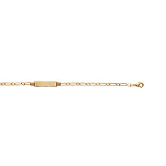 Amèlie 18ct Gold-Plated Child's Engravable Identity Bracelet 53195616
