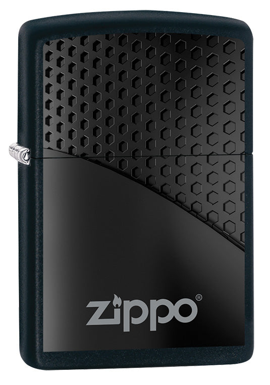 Zippo Black Hexagon Design Windproof Lighter 60005297