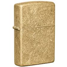 Zippo Regular Tumbled Brass Windproof Lighter 60005764