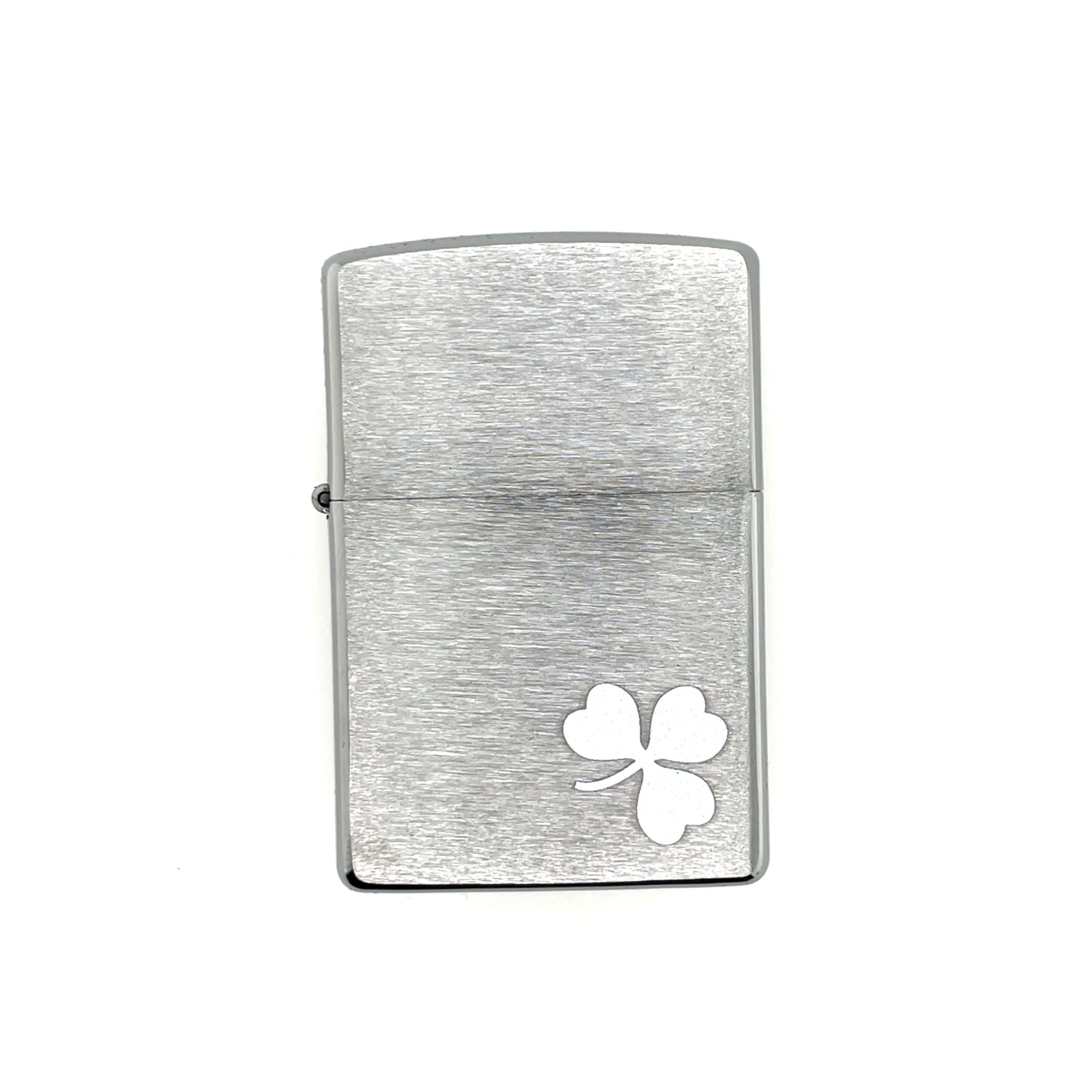 Zippo Lighter Steel White Shamrock 60007598