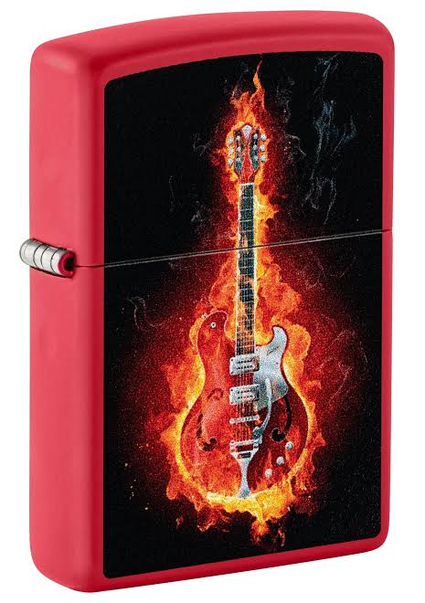 Zippo Burning Guitar Design Windproof Lighter 60007670