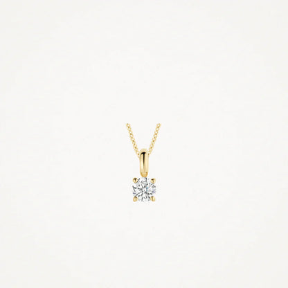 Blush Necklace 6092YZI - 14k Yellow gold with zirconia