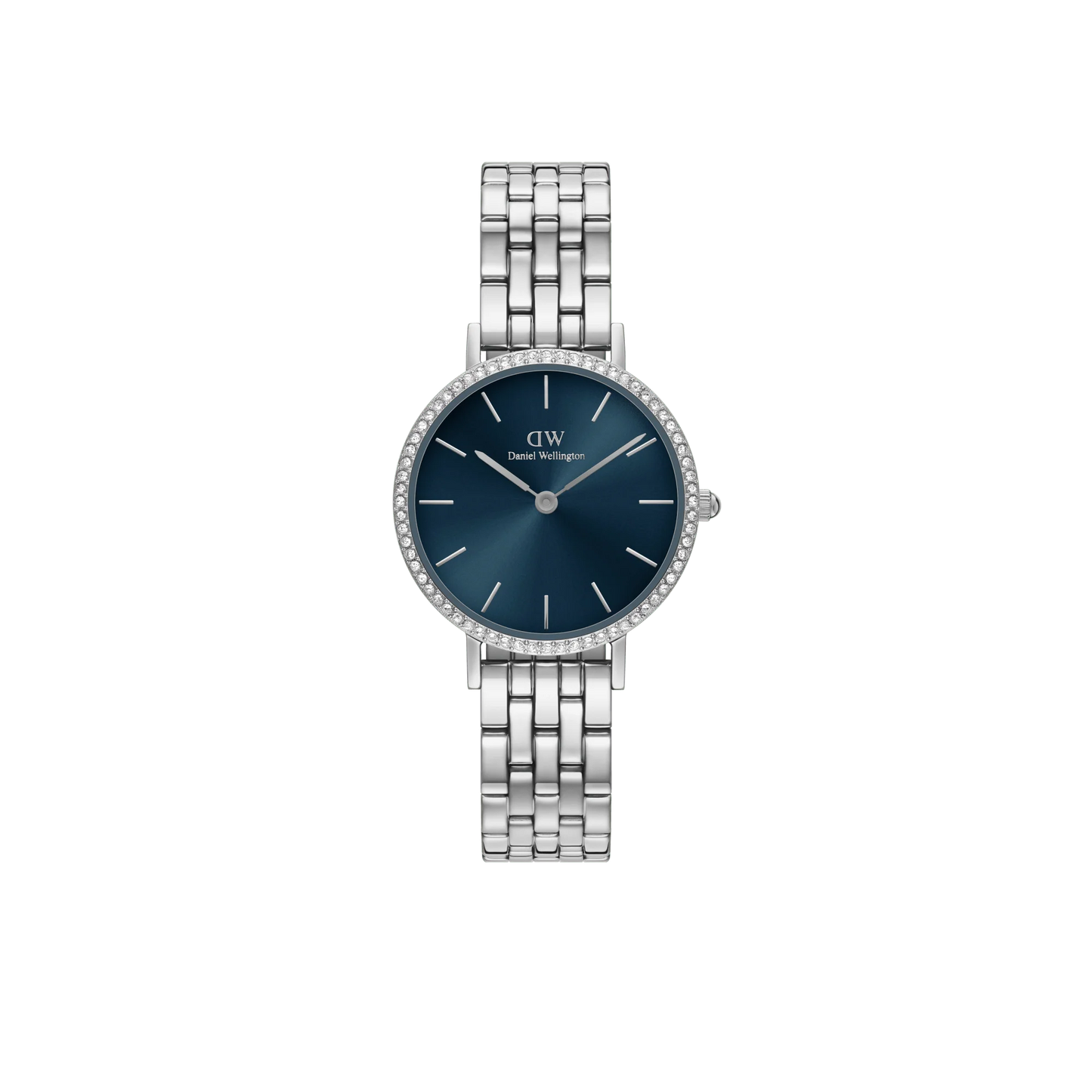 Daniel Wellington Petite Lumine Bezel 5-Link Arctic Silver DW00100664