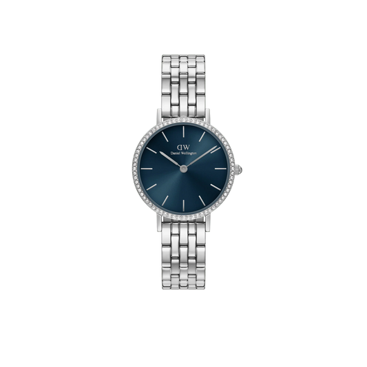 Daniel Wellington Petite Lumine Bezel 5-Link Arctic Silver DW00100664