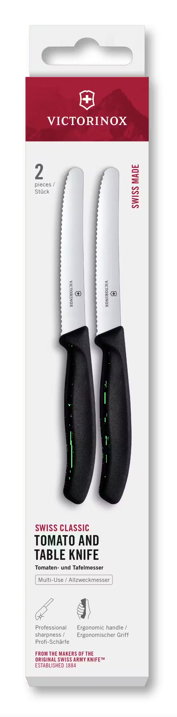 Victorinox Swiss Classic Tomato & Table Knife Set of 2 6783