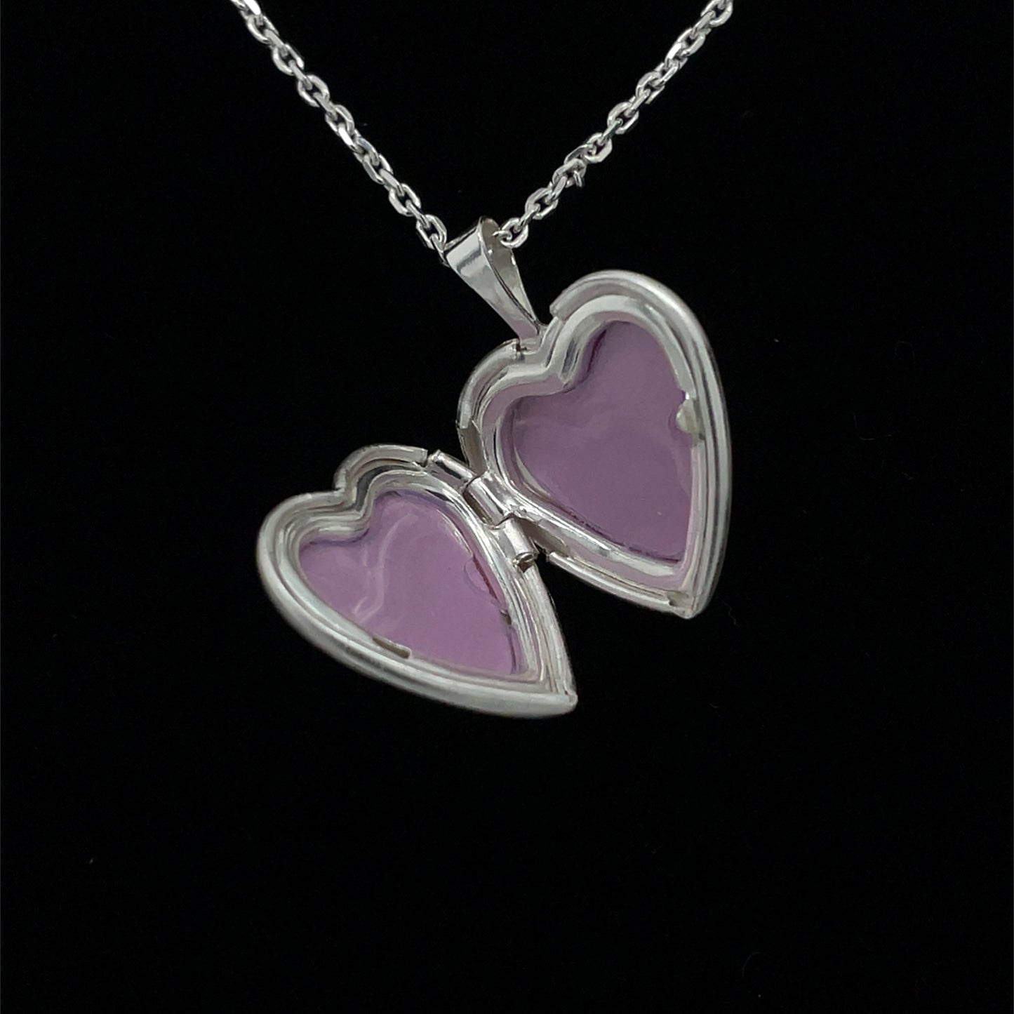 Sterling Silver Unicorn Heart Locket 702