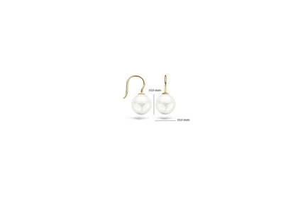 Blush Earrings 7049YPW - 14k Yellow Gold with Swarovski pearl