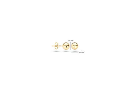 Blush Ear studs 7123YGO - 14k Yellow gold 6mm Ball Studs