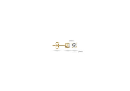 Blush Ear studs 7128YZI - 14k Yellow gold with zirconia