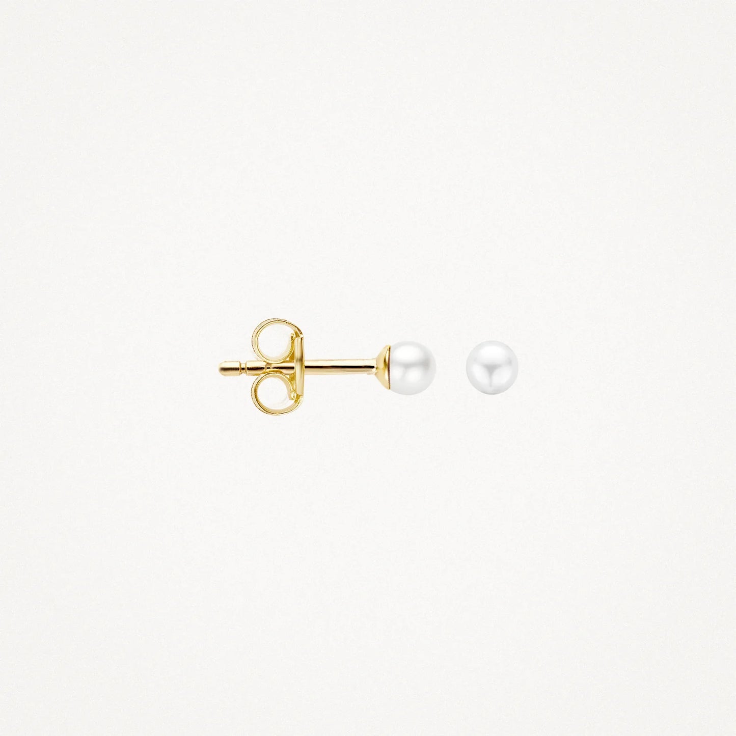 Blush Ear studs 7137YPW - 14k Yellow gold with 3.3 mm freshwater pearl