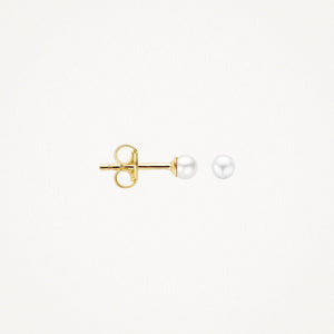 Blush Ear studs 7137YPW - 14k Yellow gold with 3.3 mm freshwater pearl