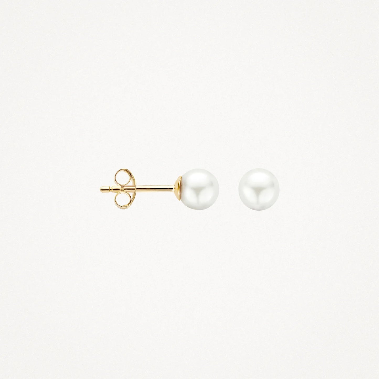 Blush Earrings 7149YPW - 14k Yellow gold with 5mm freshwater pearl