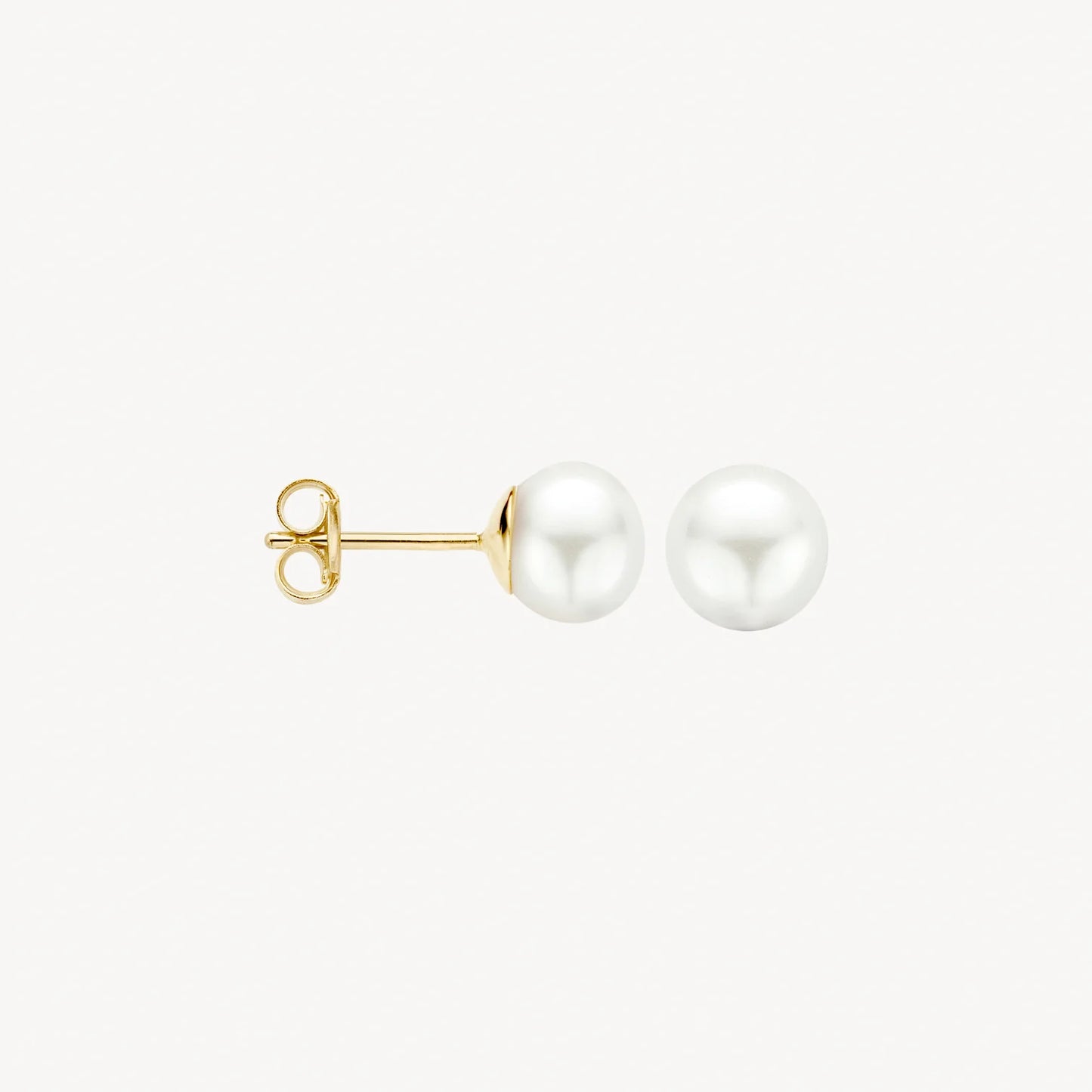 Blush Earrings 7151YPW - 14k Yellow gold with 7mm freshwater pearl