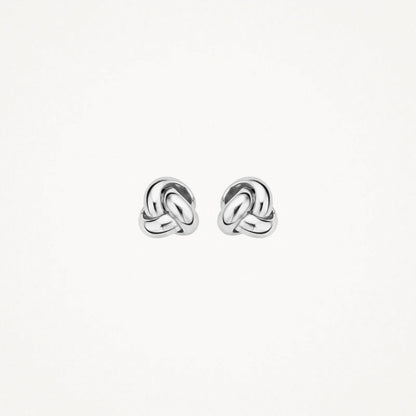 Blush Ear studs 7157WGO - 14k White gold Knot Studs