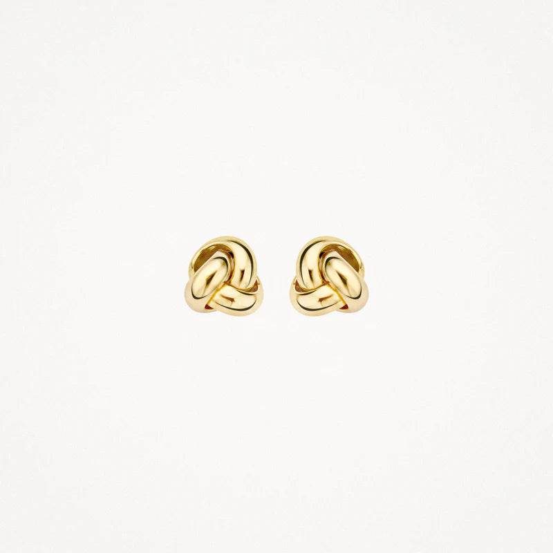 Blush Ear studs 7157YGO - 14k Yellow gold Knot Studs