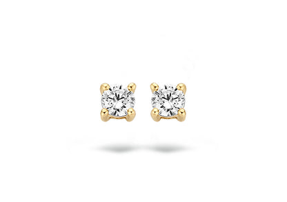 Blush Earrings 7211YZI - 14k Yellow Gold Zirconia studs