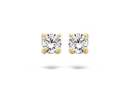 Blush Ear studs 7212YZI - 14k Yellow gold Zirconia studs