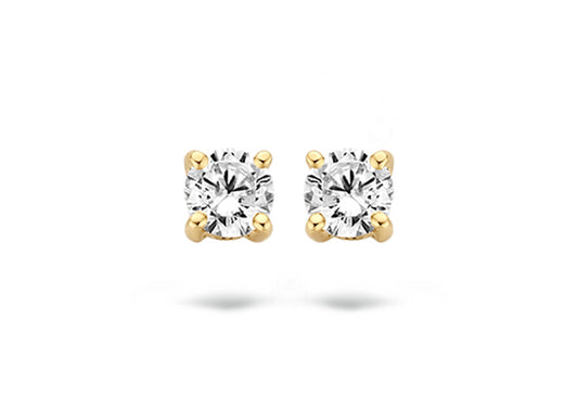 Blush Ear studs 7212YZI - 14k Yellow gold Zirconia studs