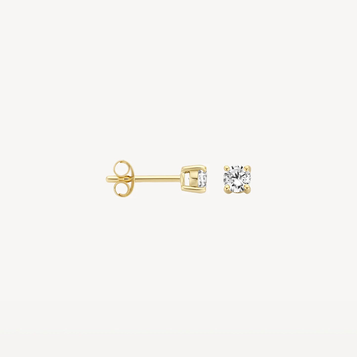 Blush Ear studs 7212YZI - 14k Yellow gold Zirconia studs