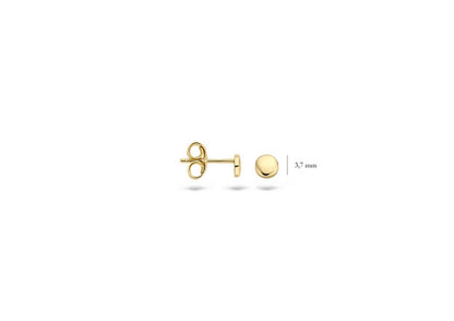 Blush Earrings 7243YGO - 14k Yellow Gold 3.7mm Button Studs