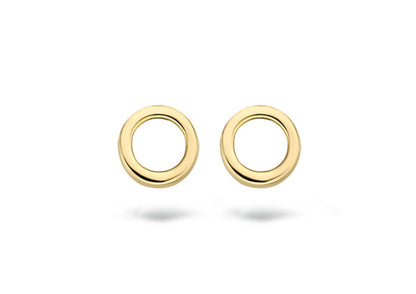 Blush Earrings 7244YGO - 14k Yellow Gold Circle Studs