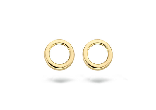 Blush Earrings 7244YGO - 14k Yellow Gold Circle Studs