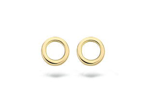 Blush Earrings 7244YGO - 14k Yellow Gold Circle Studs