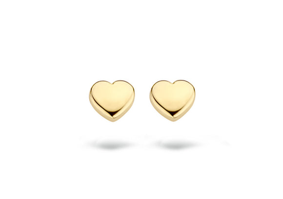 Blush Earrings 7245YGO - 14k Yellow Gold Heart Studs