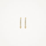 Blush Earrings 7268YZI - 14k Yellow Gold Huggies with zirconia