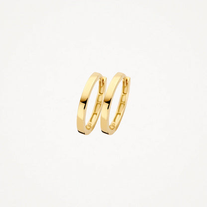 Blush Earrings 7308YGO - 14k Yellow Gold Huggies