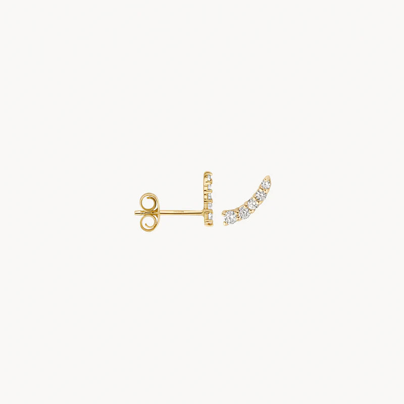 Blush Ear studs 7319YZI - 14k Yellow gold with zirconia