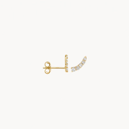 Blush Ear studs 7319YZI - 14k Yellow gold with zirconia