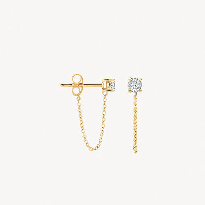 Blush Earrings 7345YZI - 14k Yellow Gold with zirconia