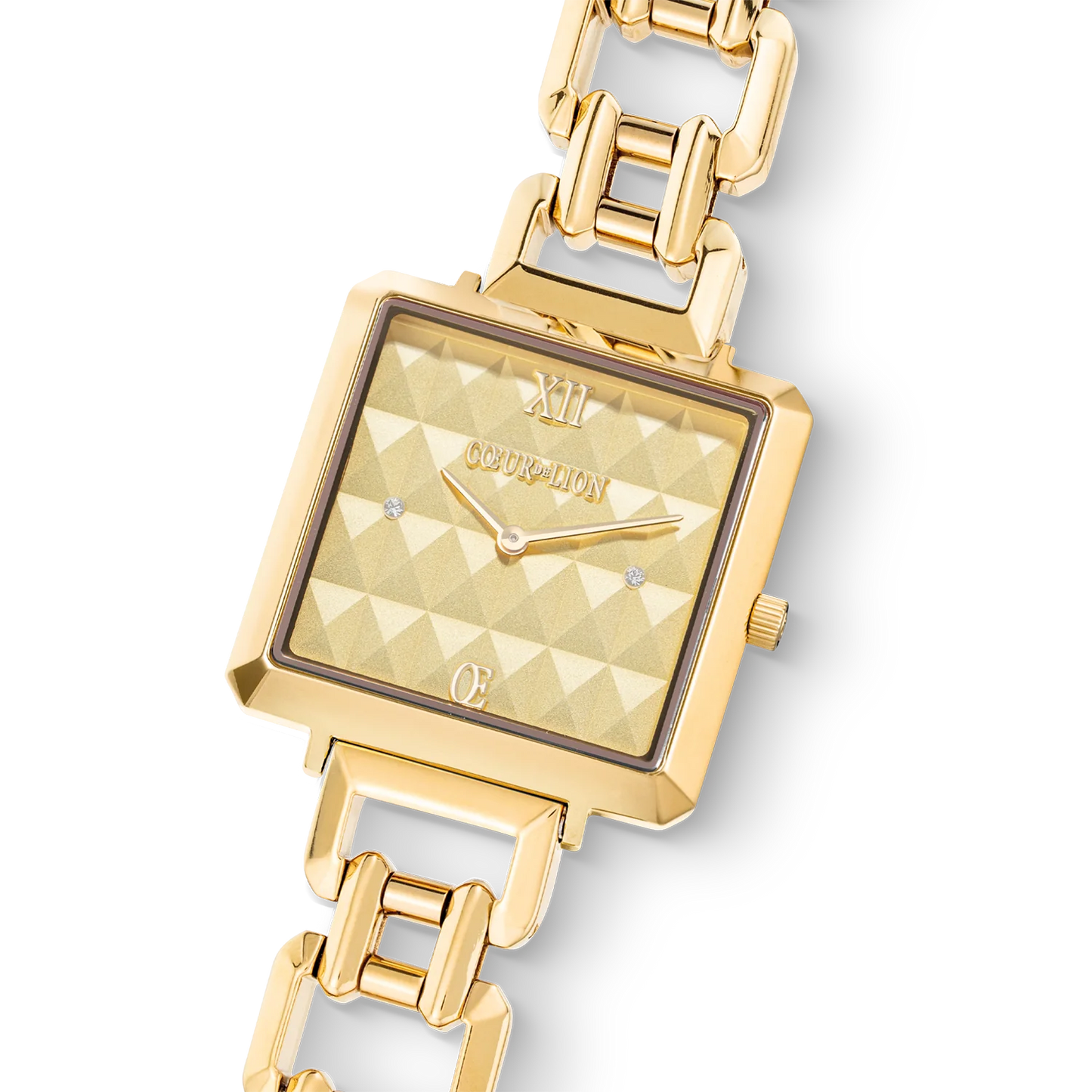 COEUR DE LION Watch Iconic Cube Spikes Statement Gold 7662741616