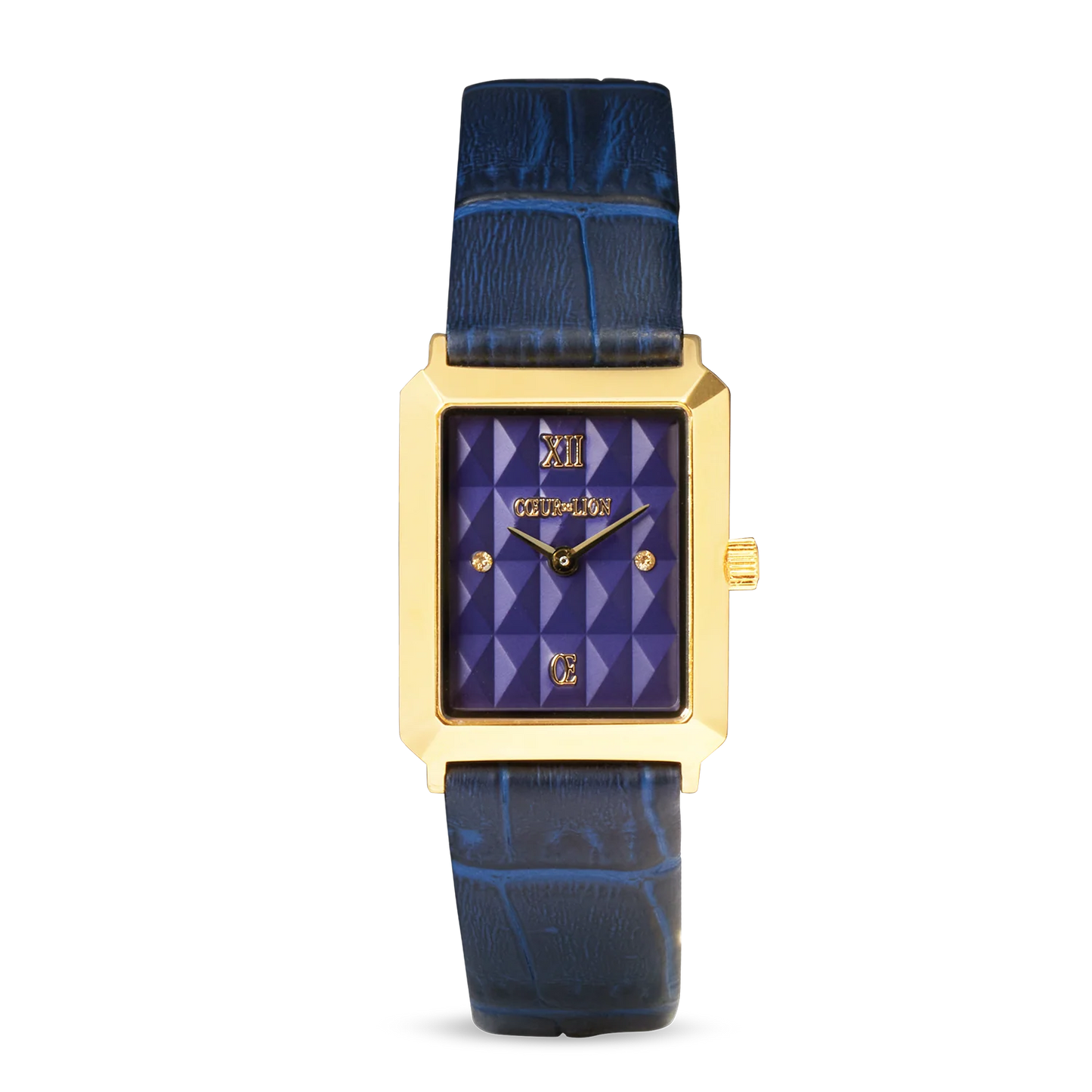 COEUR DE LION Watch Iconic Spikes Bracelet Leather Midnight Blue Gold 7672710716