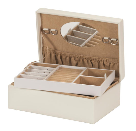 Fearne ivory bonded leather jewel case 769