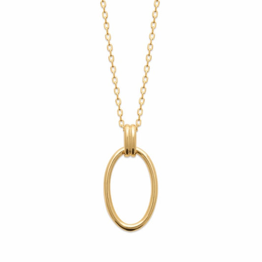 Amèlie 18ct Gold-Plated Oval Pendant 82193645