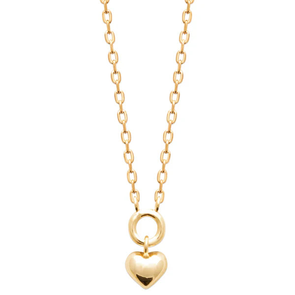 Amèlie 18ct Gold-Plated Petite Heart Necklace 82218645