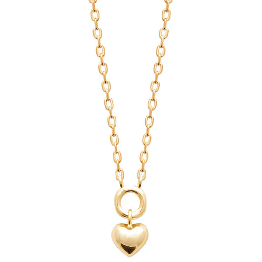 Amèlie 18ct Gold-Plated Petite Heart Necklace 82218645
