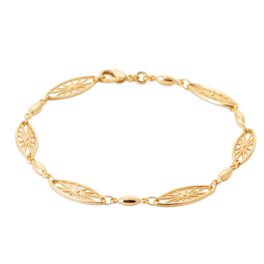 Amèlie 18ct Gold-Plated  Filigree Bracelet 82222919