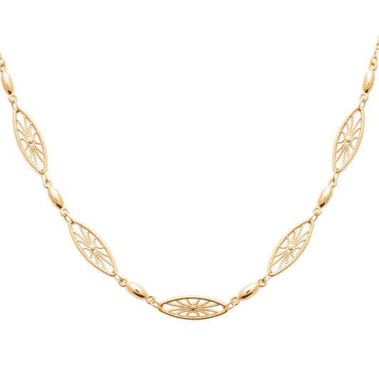 Amèlie 18ct Gold-Plated  Filigree Necklace 82222945