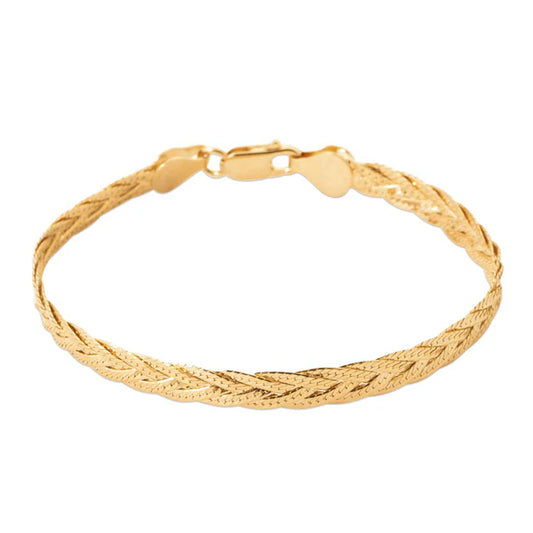 Amèlie 18ct Gold-Plated  Plaited Bracelet 82228418