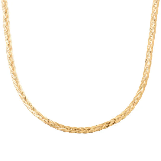 Amèlie 18ct Gold-Plated  Plaited Necklace 82228445