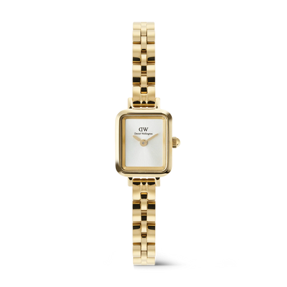 Daniel Wellington Quadro Mini Arch 3-link White Sunray Gold DW00100850
