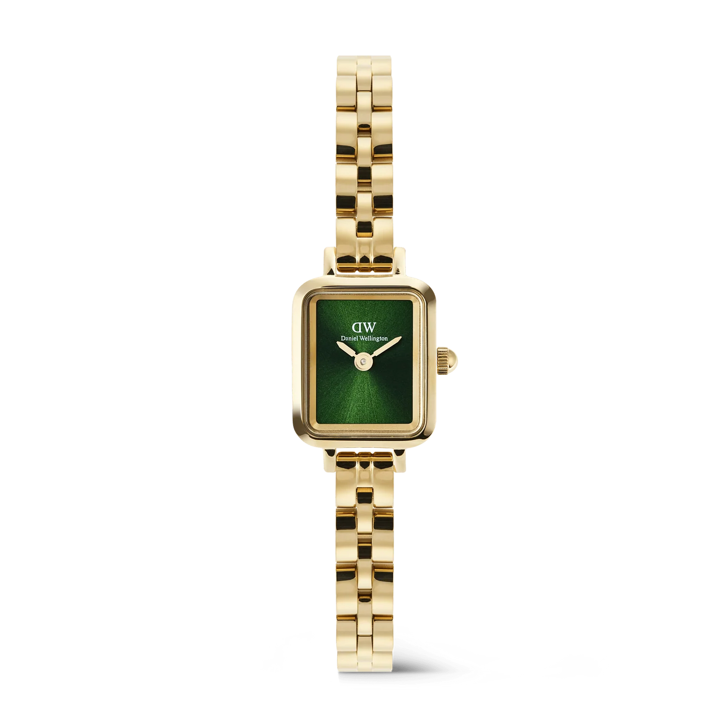 Daniel Wellington Quadro Mini Arch 3-link Emerald Sunray Gold DW00100852